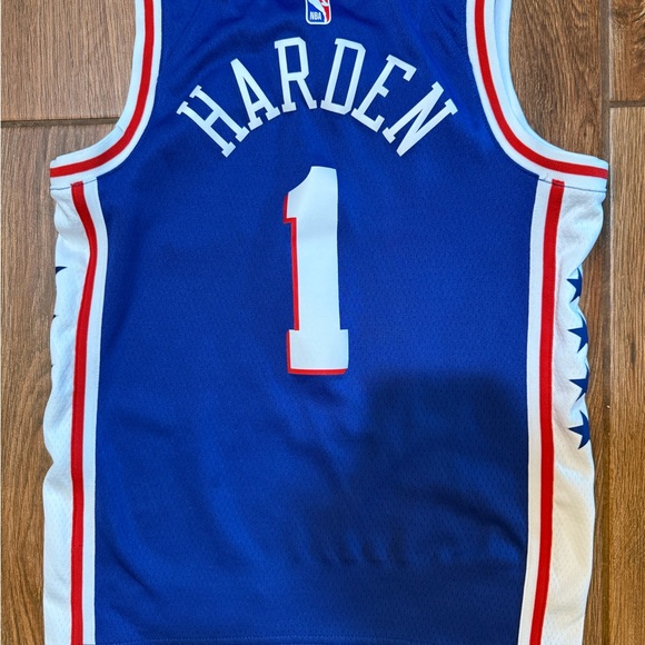 Nike Philadelphia 76ers Basketball Jersey (Harden) - boys small - Picture 2 of 3